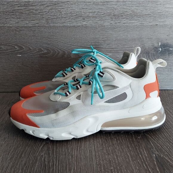 Nike Air Max 270 React Light Beige Chalk AT6174-200 Size 10 - Picture 4 of 11
